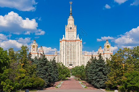 莫斯科国立大学城市建筑景观建筑学大学联盟天空教育科学摩天大楼图片
