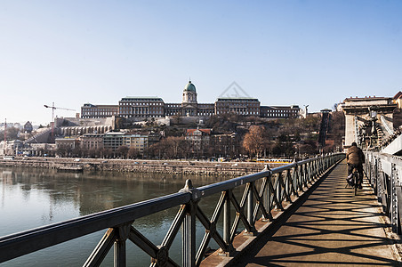 布达佩斯观光链桥建筑学蓝色历史首都旅行景观地标建筑图片