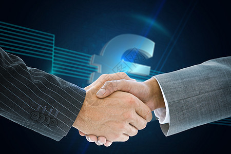 企业握手的复合形象计算人士协议蓝色绘图商务技术计算机交易问候语图片