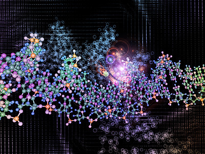 微缩元素力量纽带缩影生物学遗传学运动设计药品理论插图图片
