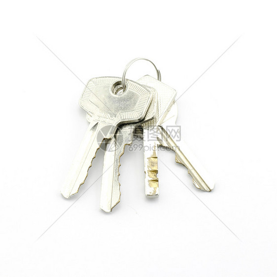 白上孤立的密钥金子入口安全房子秘密戒指团体商业财产古董图片