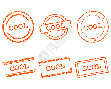 酷酷邮票贴纸烙印插图按钮橙子标签打印橡皮墨水海豹图片