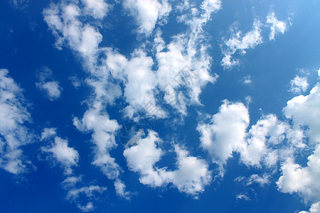 蓝色天空中的云彩白色图片天气彩色图片