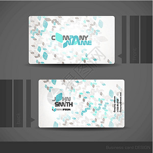 名片设计插图菱形公司卡片蓝色推介会空白艺术商业灰色图片