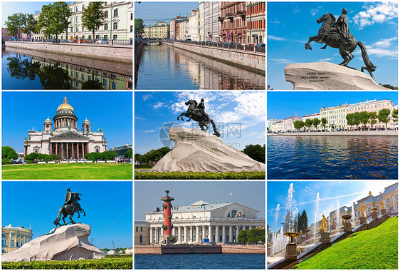 圣彼得堡堡垒极光柱子旅行街道收藏城市运河场景景观图片