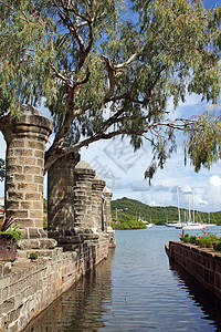 安提瓜和巴布达 加勒比船厂观光历史性旅行景点帆船海岸海湾造船厂港口图片