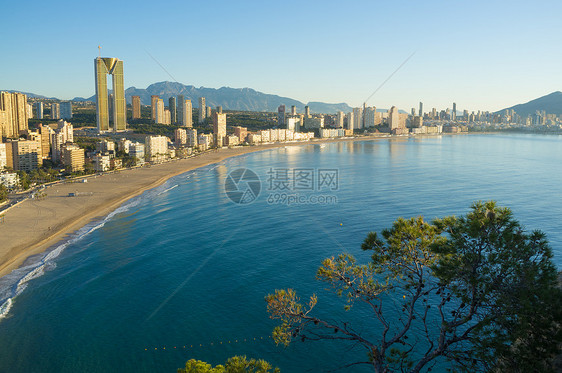 贝尼多姆公寓阳光海洋景观海滩城市沙滩酒店晴天旅游图片