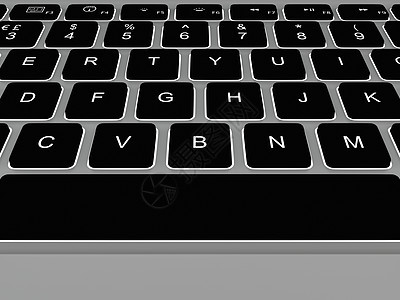 发光键盘插图电脑硬件技术机动性笔记本灰色图片