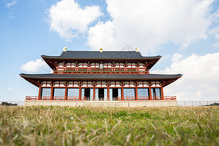日本奈拉的Heijo宫宗教旅游遗产大厅世界遗产历史性文化世界历史建筑图片