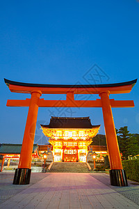 京都日本神社寺庙天空社论吸引力游客建筑学宗教佛教徒运气图片