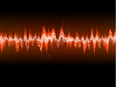 电子正弦声波或音波 EPS 10插图体积实验室测试频率红色示波器收音机辉光波长图片