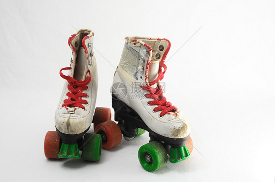 消耗的滚式滑板旱冰运动皮革闲暇车轮蕾丝乐趣孩子鞋带孩子们图片