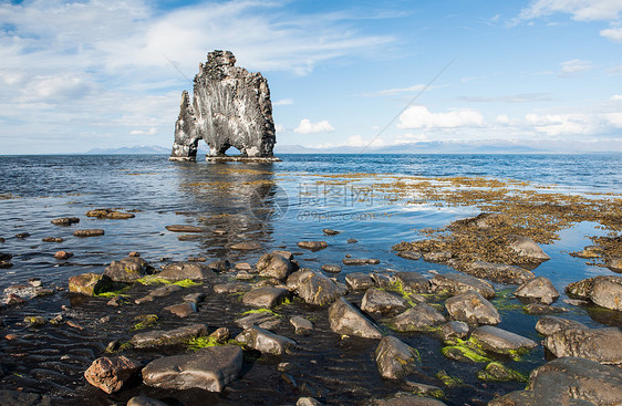 Hvitserkur 语系 Hvitserkur侵蚀石头巨魔风景火山天空反射半岛万象岩石图片