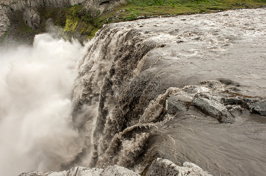 哈弗吉尔斯福斯流动力量运动瀑布戏剧性地标海浪峡谷美丽石头图片