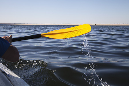 Kayaking 窃听闲暇游客冒险旅行追求假期活动独木舟皮艇旅游图片