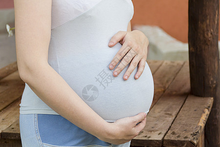 怀孕女士白色女孩女性躯干腹部图片