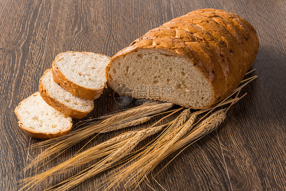 配谷物的切片面包营养化合物粮食农业早餐脆皮面粉小吃芯片剪裁图片