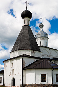 白教会建筑圆顶灰色天空白色蓝色历史建筑学图片