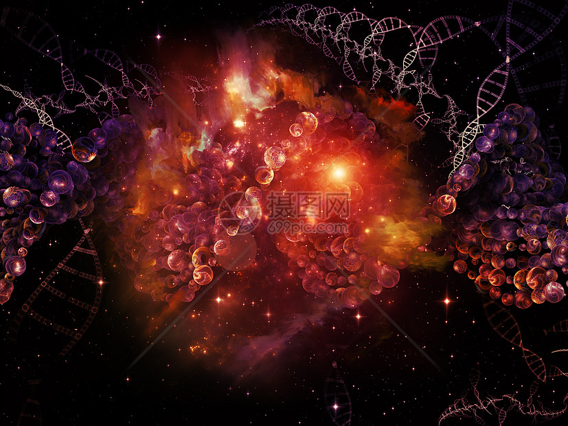 DNA的内在生命元素开发遗传学运动科学化学物质生物力量插图图片