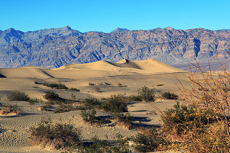 沙丘风景涟漪侵蚀沙波山脉风蚀地质学天空沙漠日出图片