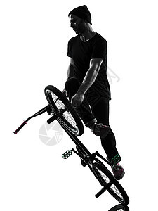 人图形环形光影极限男性阴影小轮车杂技男人运动数字成年人自行车图片