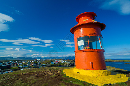 冰地的灯塔安全信号支撑风暴海岸旅行导航海岸线天空建筑学图片