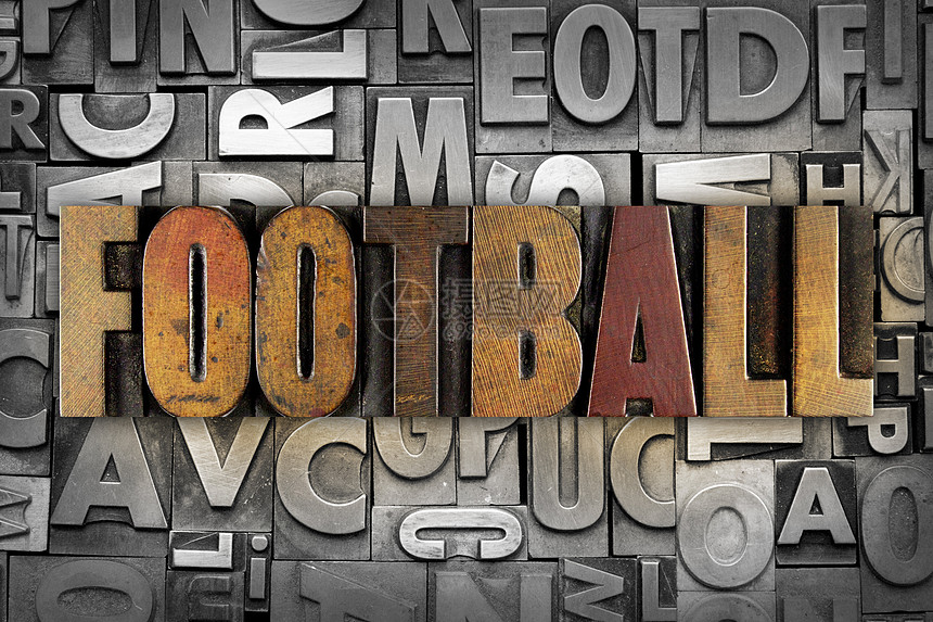 足球运动打印机凸版俱乐部字母墨水联盟团队球员体育场图片