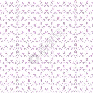 无缝裁缝花类模式紫色装饰条纹墙纸绘画插图叶子白色创造力背景图片