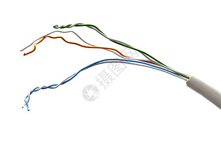 彩色电线绝缘技术力量商业材料活力安装承包商电工宏观背景图片