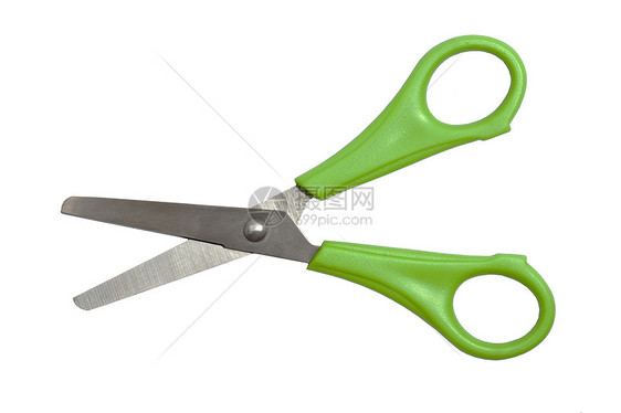 绿色绿剪刀工具插条金属塑料工作头发家庭园艺剪子夹子图片