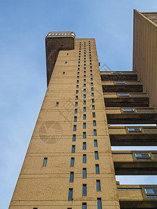 伦敦特雷利克塔金手指杰作地标王国英语野兽派建筑学上市社论建筑图片