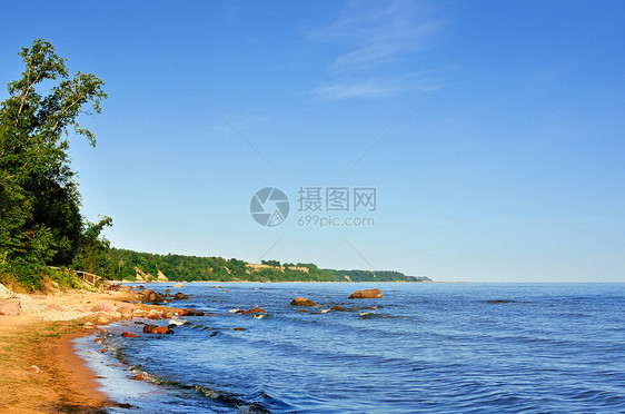 海岸线天空沿海海景海洋岩石环境旅游巨石旅行石头图片