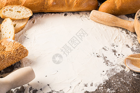 面粉和白面包酵母糕点饼干鹌鹑粮食脆皮面团玉米蛋糕早餐图片