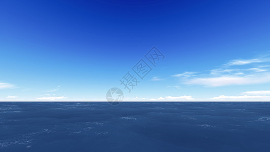 海洋和蓝天空旅行海景蓝色海浪白色地平线环境热带晴天海滩图片