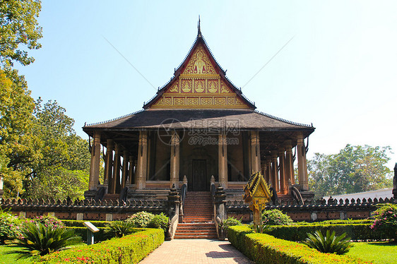 老挝万象 劳拉考夫房屋建筑学旅游寺庙山楂艺术宗教文化博物馆旅行图片