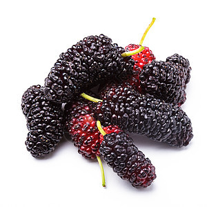 Mulberry 浆果团体水果白色采摘黑色红色食物宏观荒野梧桐素图片