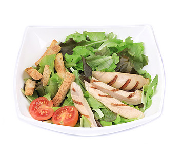配上蔬菜的菜卷沙拉产品油炸厨房停止者烹饪绿色白色午餐盘子面包块图片