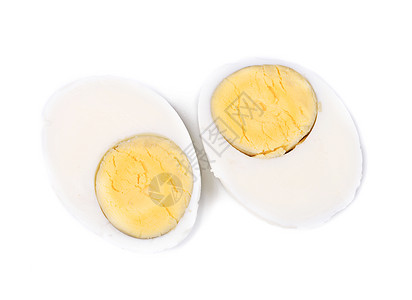 煮鸡蛋的两半图片