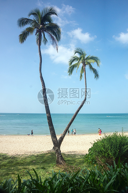 三亚天叶海知地貌海滩环保旅行天空海洋热带图片