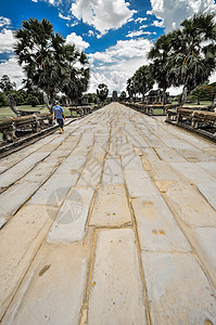 柬埔寨暹粒的和Angkor Wat高棉建筑群建筑岩石寺庙微笑古董建筑学眼睛纪念碑天空废墟图片