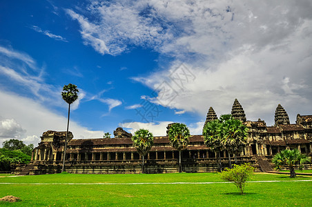 柬埔寨暹粒的和Angkor Wat高棉建筑群废墟雕像雕塑旅游高棉语微笑石头上帝佛教徒历史图片