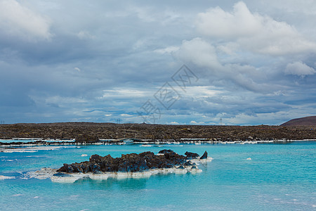 蓝环礁地热浴生态温水温泉活动旅游风景地球蓝色岩石水分图片