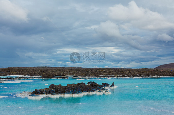 蓝环礁地热浴生态温水温泉活动旅游风景地球蓝色岩石水分图片