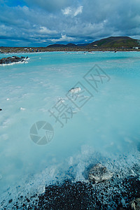 蓝环礁地热浴治疗地球蒸汽生态旅游娱乐观光温水愈合吸引力图片