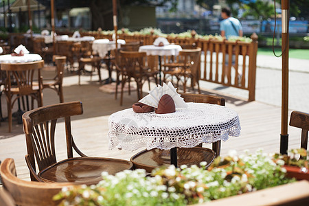 户外咖啡厅旅行餐厅环境座位假期乡村桌子咖啡店营养桌布图片