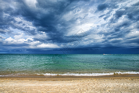 热带海洋波纹海浪气候天空海景场景假期风景地平线日落图片