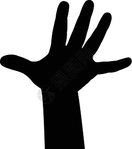a 2岁幼儿手背 矢量家庭安全护理手指棕榈皮肤黑色孩子白色拇指图片