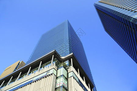 大阪市的OSAKA地区观光城市建筑学建筑蓝天前线市中心晴天旅行地标图片