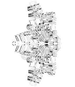 玻璃雪花季节性薄片水晶季节白色装饰品反射磨砂框架图片
