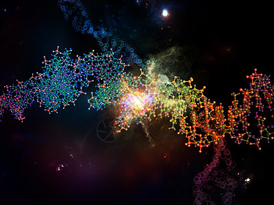 微缩回滴遗传学插图活力元素纽带粒子药品物质实验室图片